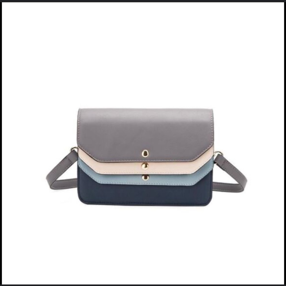 Melie Bianco Tami colorblock vegan leather Crossbody Bag